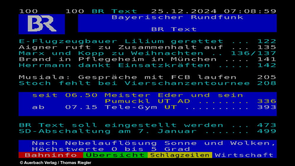 BR Videotext ist nun endgültig Geschichte