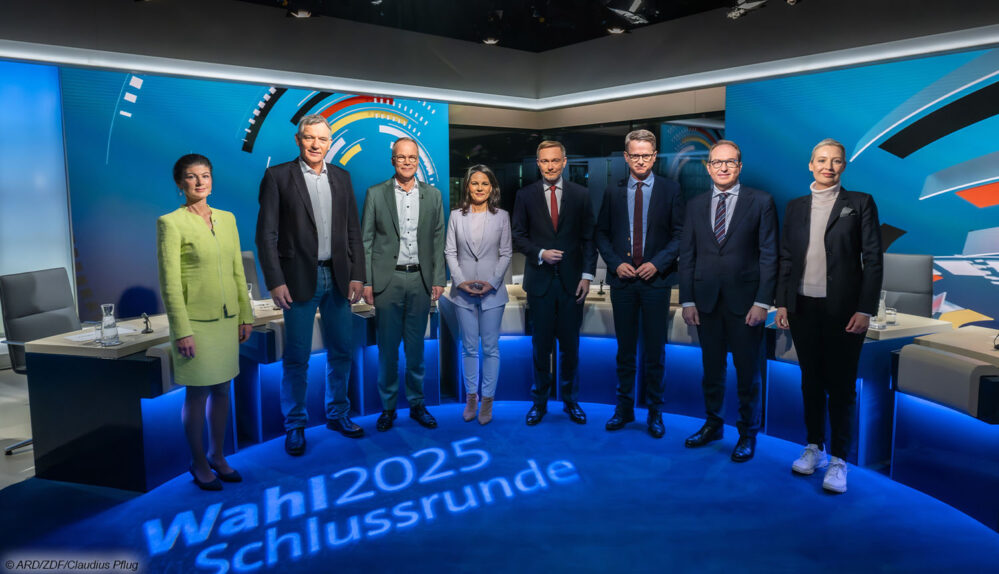 Wahl 2025 Schlussrunde