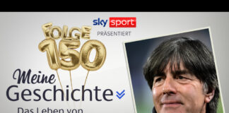 Ankündigungsbild zu "Meine Geschichte - Das Leben von Joachim Löw". Ein Foto von Jogi Löw und ein Schriftzug.