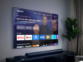 WaipuTV Box auf Fernseher